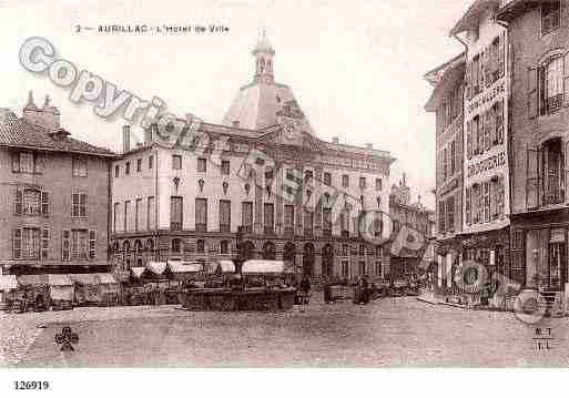 Ville de AURILLAC, carte postale ancienne