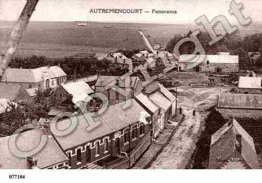 Ville de AUTREMENCOURT, carte postale ancienne