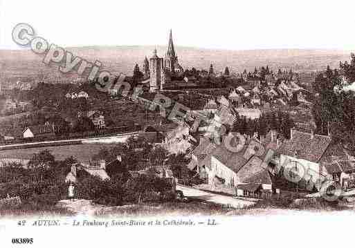 Ville de AUTUN, carte postale ancienne