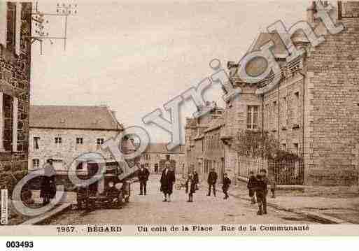 Ville de BEGARD, carte postale ancienne