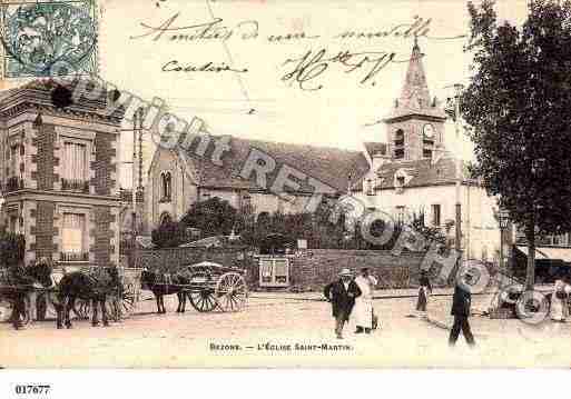 Ville de BEZONS, carte postale ancienne