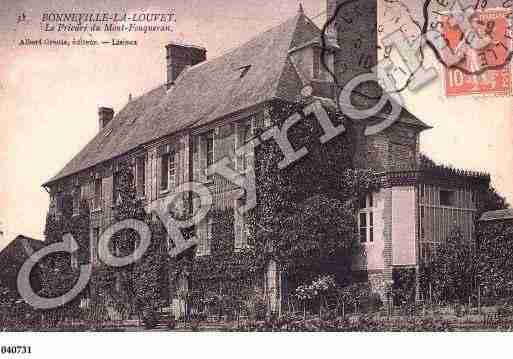 Ville de BONNEVILLELALOUVET, carte postale ancienne