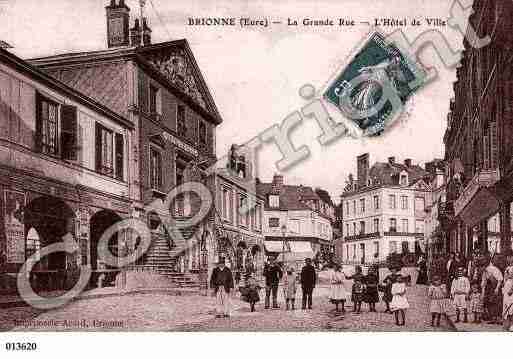 Ville de BRIONNE, carte postale ancienne