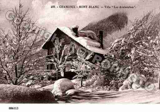 Ville de CHAMONIXMONTBLANC, carte postale ancienne