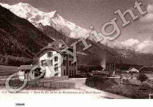 Ville de CHAMONIXMONTBLANC, carte postale ancienne