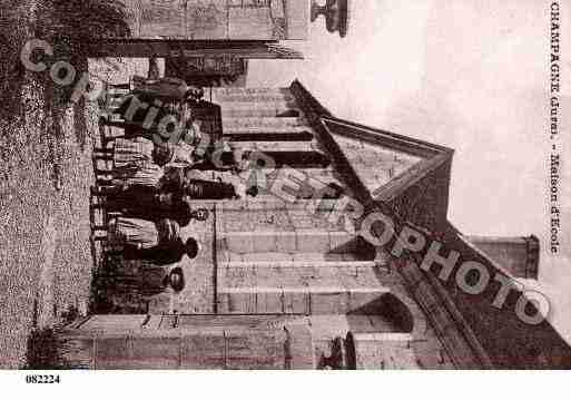 Ville de CHAMPAGNESURLOUE, carte postale ancienne