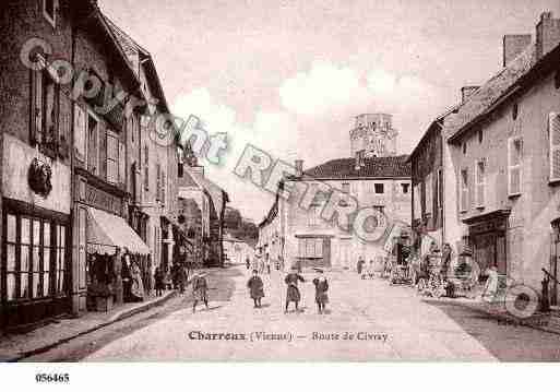 Ville de CHARROUX, carte postale ancienne Ville de CHARROUX, carte postale ancienne