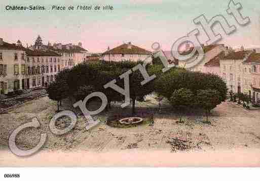 Ville de CHATEAUSALINS, carte postale ancienne