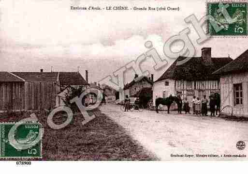 Ville de CHENE(LE), carte postale ancienne