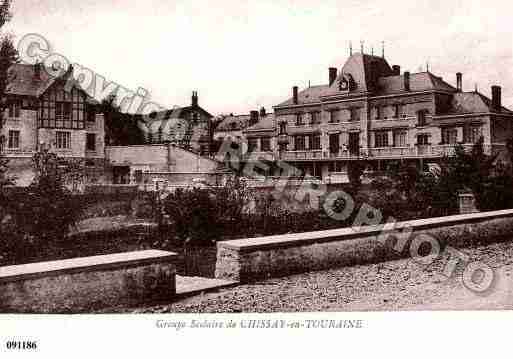 Ville de CHISSAYENTOURAINE, carte postale ancienne