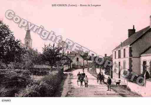 Ville de CHOUX(LES), carte postale ancienne