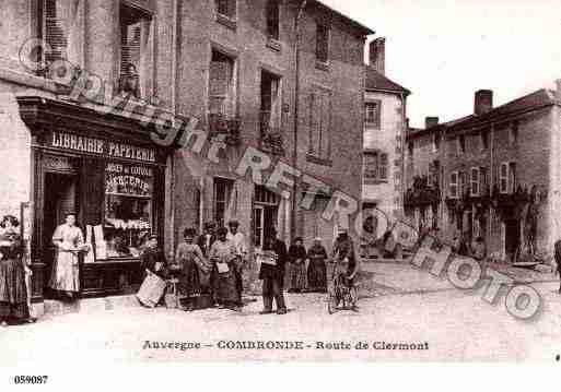 Ville de COMBRONDE, carte postale ancienne