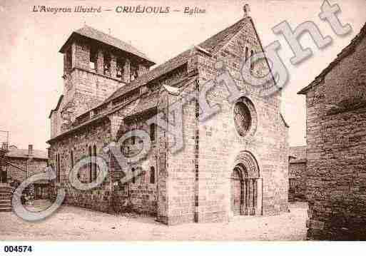 Ville de CRUEJOULS, carte postale ancienne