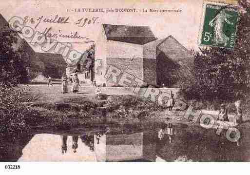 Ville de DIXMONT, carte postale ancienne
