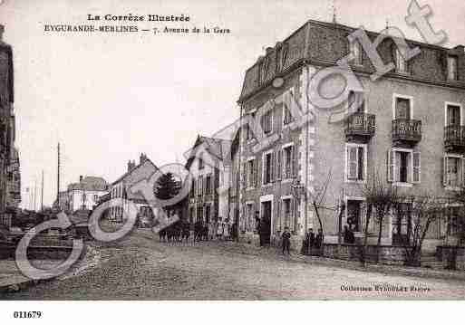 Ville de EYGURANDE, carte postale ancienne