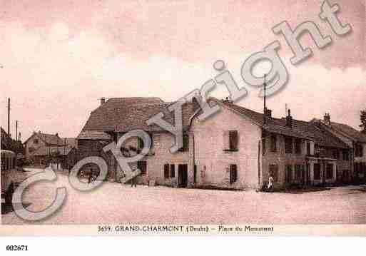 Ville de GRANDCHARMONT, carte postale ancienne