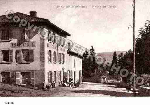 Ville de GRANDRIS, carte postale ancienne