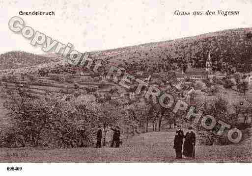 Ville de GRENDELBRUCH, carte postale ancienne