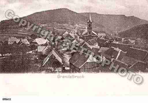 Ville de GRENDELBRUCH, carte postale ancienne