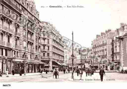 Ville de GRENOBLE, carte postale ancienne