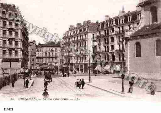 Ville de GRENOBLE, carte postale ancienne