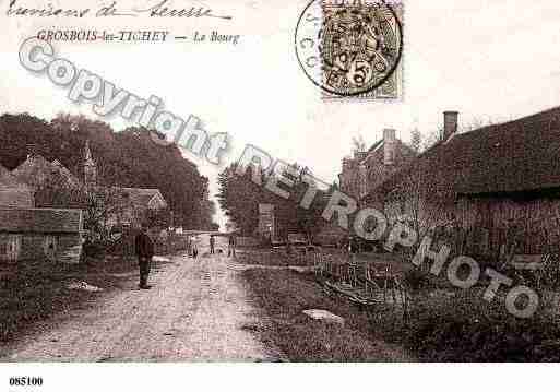 Ville de GROSBOISLESTICHEY, carte postale ancienne