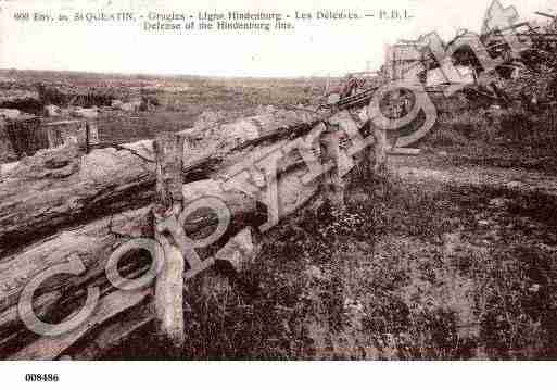 Ville de GRUGIES, carte postale ancienne