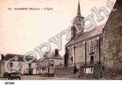 Ville de HAMBERS, carte postale ancienne Ville de HAMBERS, carte postale ancienne