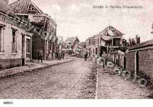 Ville de HERLIES, carte postale ancienne