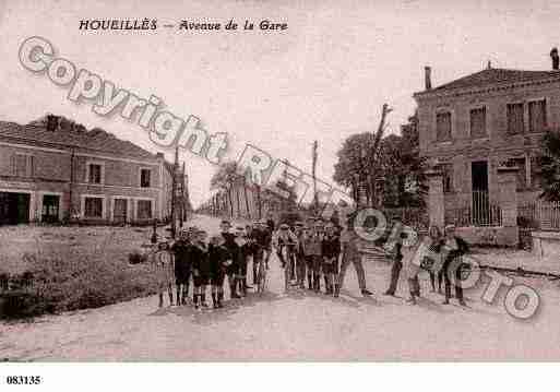 Ville de HOUEILLES, carte postale ancienne