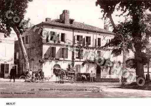 Ville de HOUEILLES, carte postale ancienne