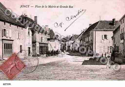 Ville de JONCY, carte postale ancienne