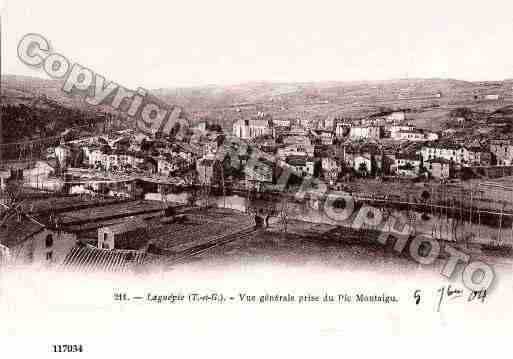 Ville de LAGUEPIE, carte postale ancienne