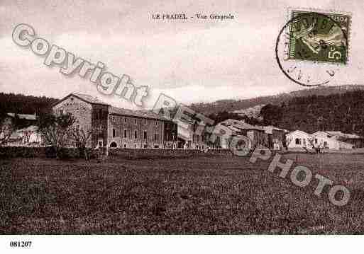 Ville de LAVALPRADEL, carte postale ancienne