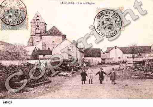 Ville de LECHELLE, carte postale ancienne