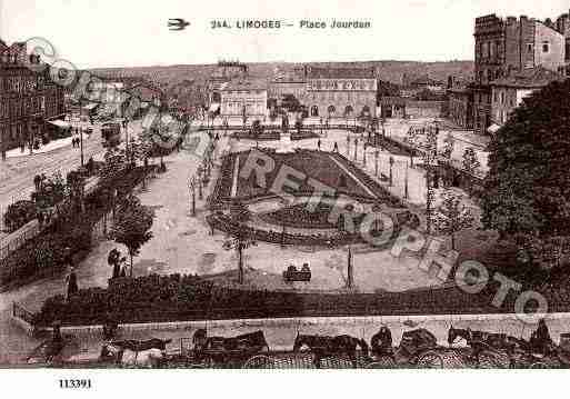 Ville de LIMOGES, carte postale ancienne