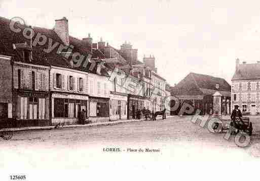 Ville de LORRIS, carte postale ancienne