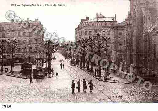 Ville de LYON, carte postale ancienne