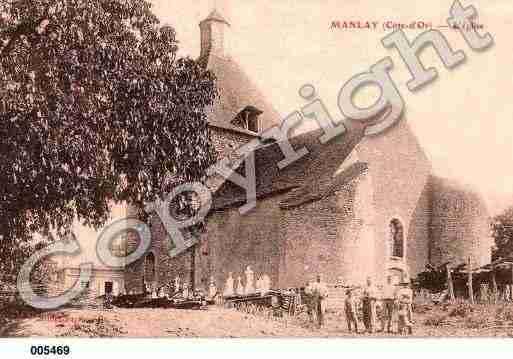 Ville de MANLAY, carte postale ancienne