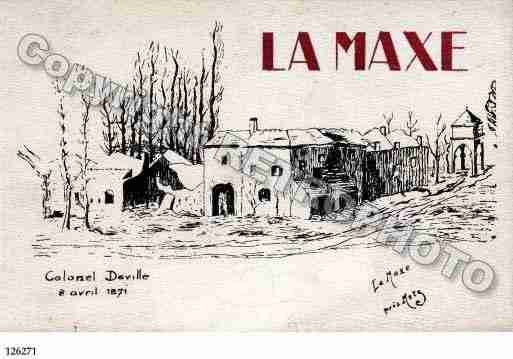 Ville de MAXE(LA), carte postale ancienne