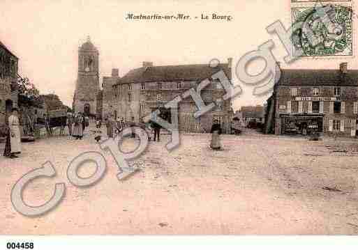 Ville de MONTMARTINSURMER, carte postale ancienne