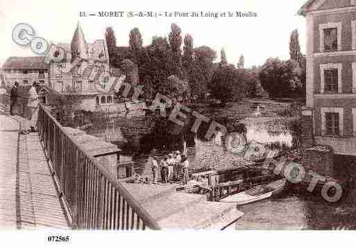 Ville de MORETSURLOING, carte postale ancienne