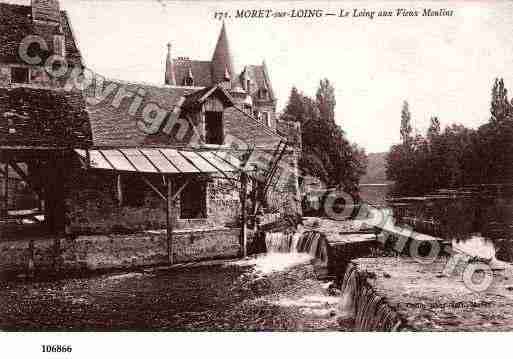 Ville de MORETSURLOING, carte postale ancienne