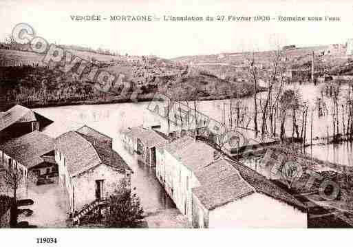 Ville de MORTAGNESURSEVRE, carte postale ancienne