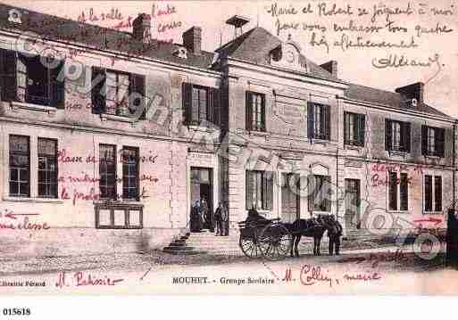 Ville de MOUHET, carte postale ancienne
