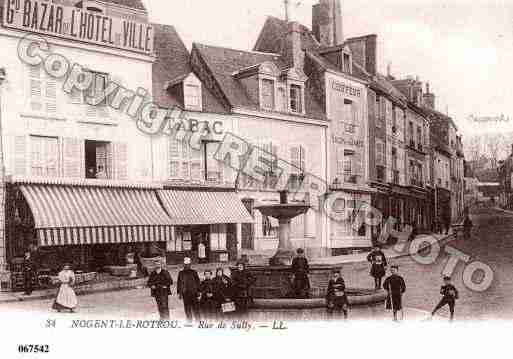 Ville de NOGENTLEROTROU, carte postale ancienne