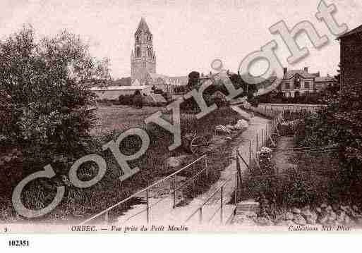 Ville de ORBEC, carte postale ancienne