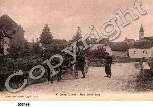 Ville de OUGNEY, carte postale ancienne