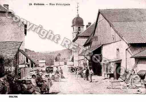 Ville de OUHANS, carte postale ancienne