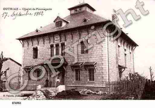 Ville de OUTRIAZ, carte postale ancienne